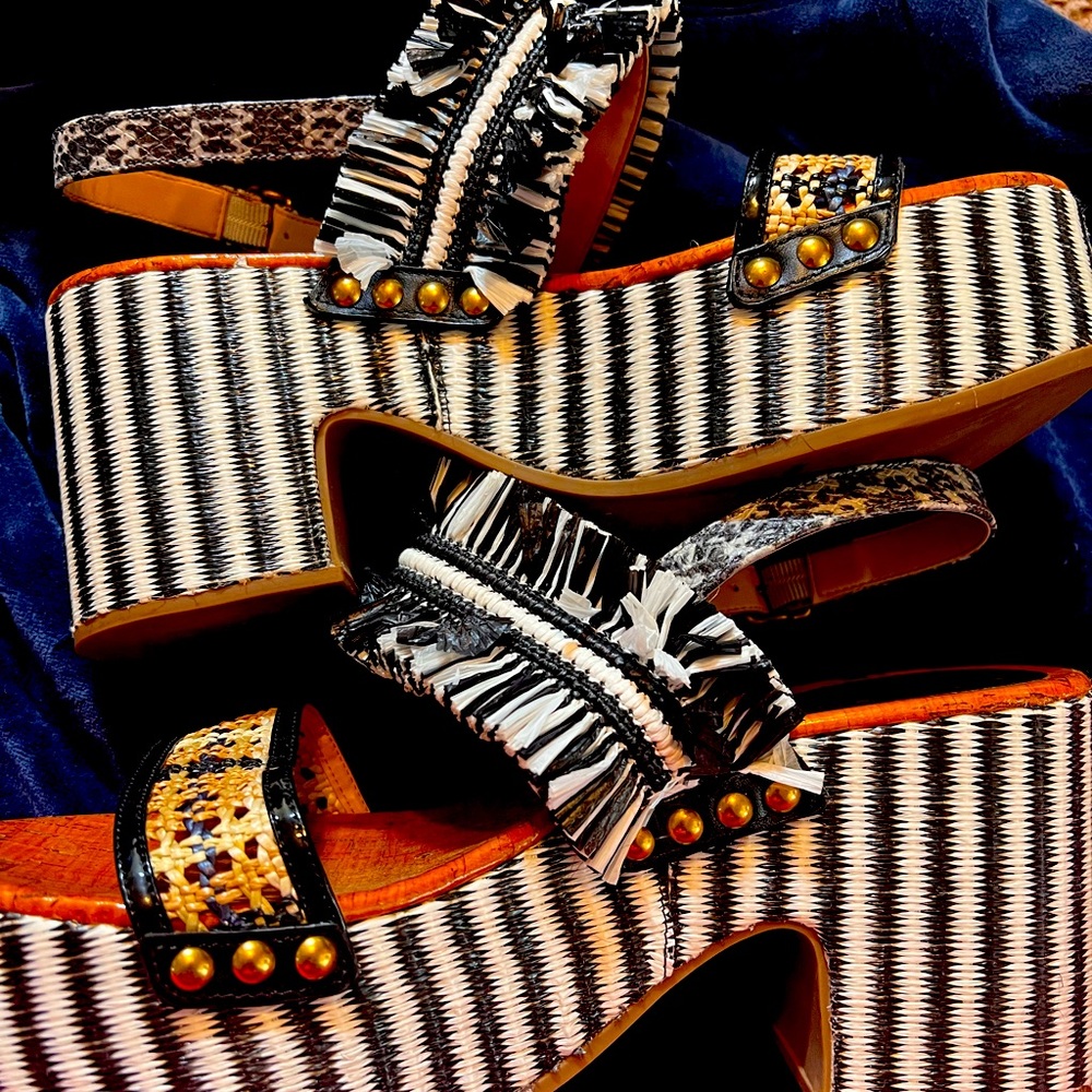 Platform Coach Sandals!
